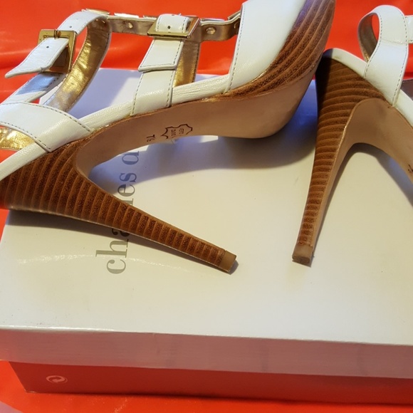 CHARLES BY CHARLES DAVID WHITE WOOD HEEL - Picture 6 of 8